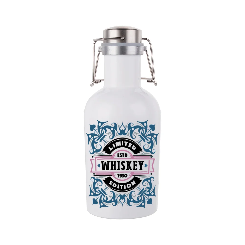 32OZ 1000ml Sublimation Growler(White) thumbnail 2