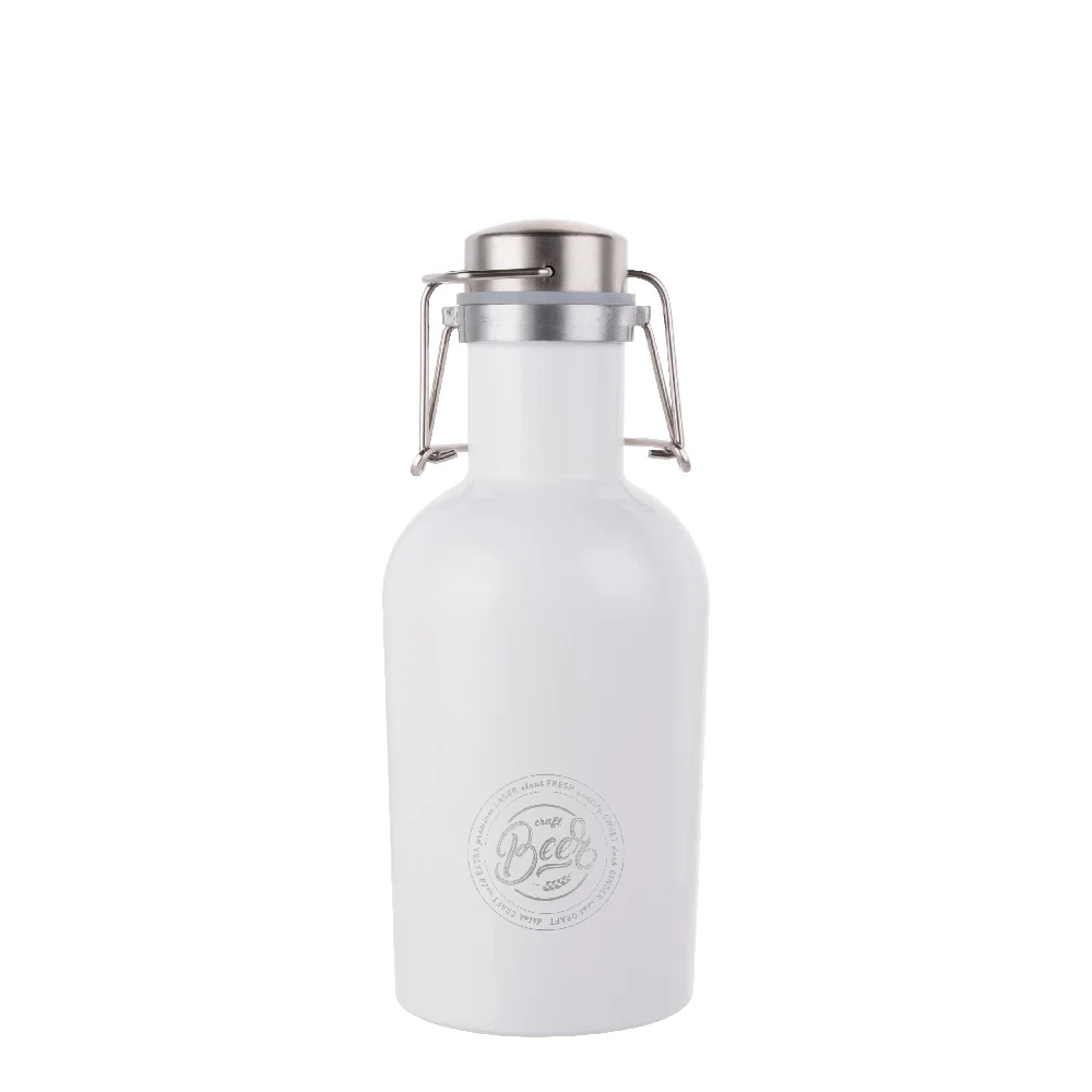 32OZ 1000ml Sublimation Growler(White) thumbnail 5