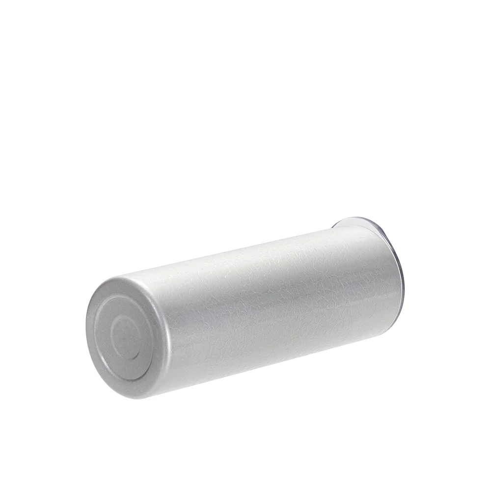 20oz/600ml Crackle Finish Stainless Steel Skinny Tumbler(Silver Grey) thumbnail 4