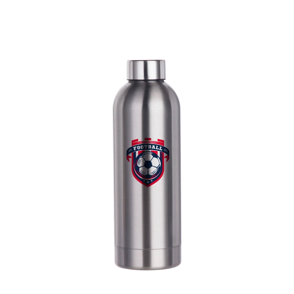 25OZ 750ml Single Wall Stainless Steel Sport Bottle(Silver) thumbnail 3