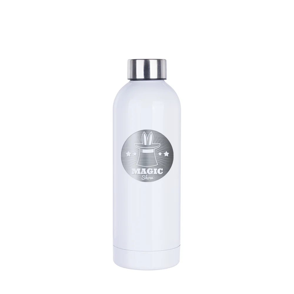 25OZ 750ml Single Wall Stainless Steel Sport Bottle(White) thumbnail 4