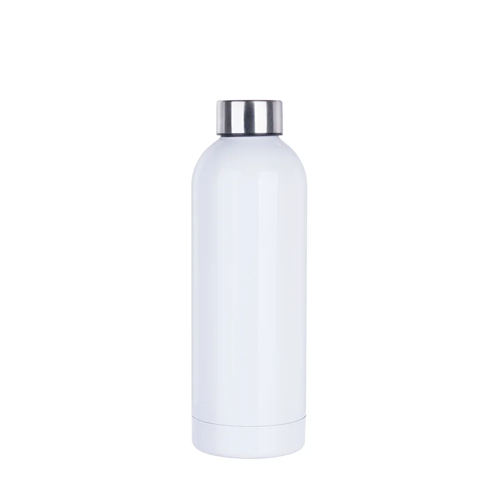 25OZ 750ml Single Wall Stainless Steel Sport Bottle(White)