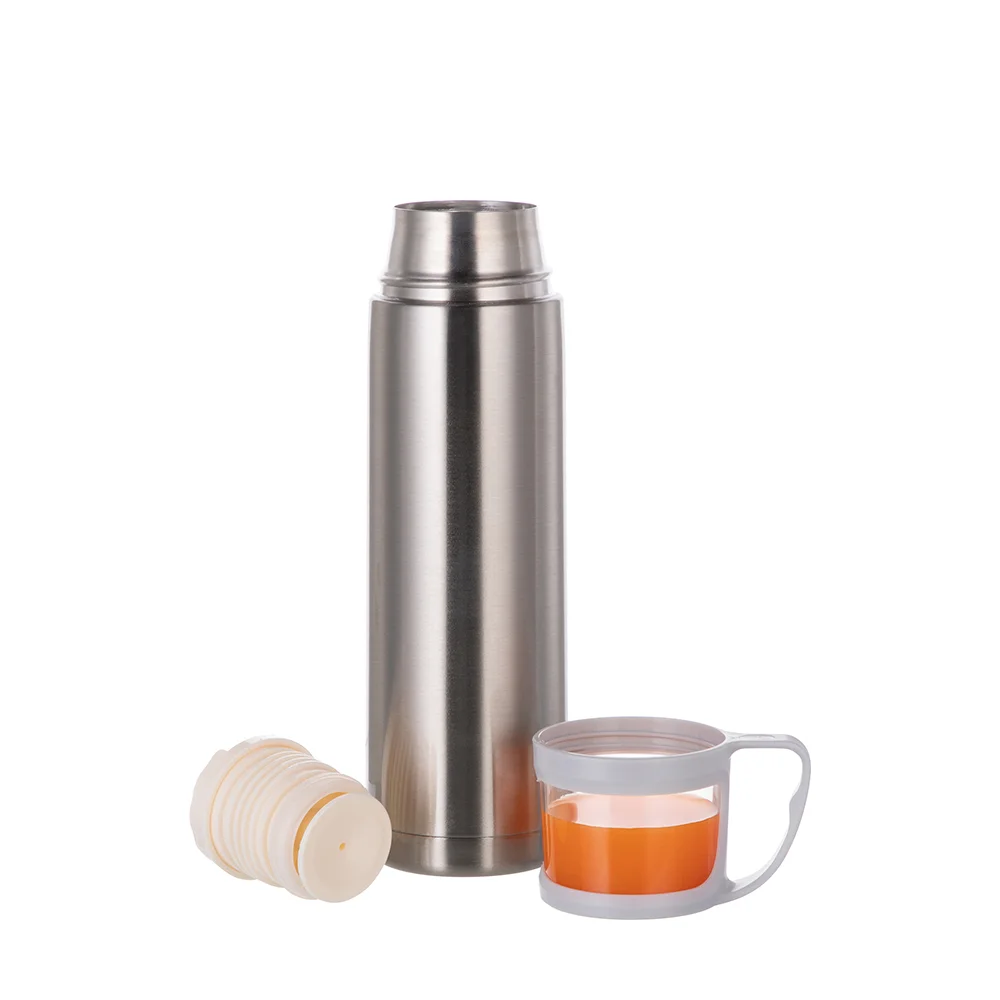 500ml Stainless Steel Flask withtransparent Lid(Silver) thumbnail 5