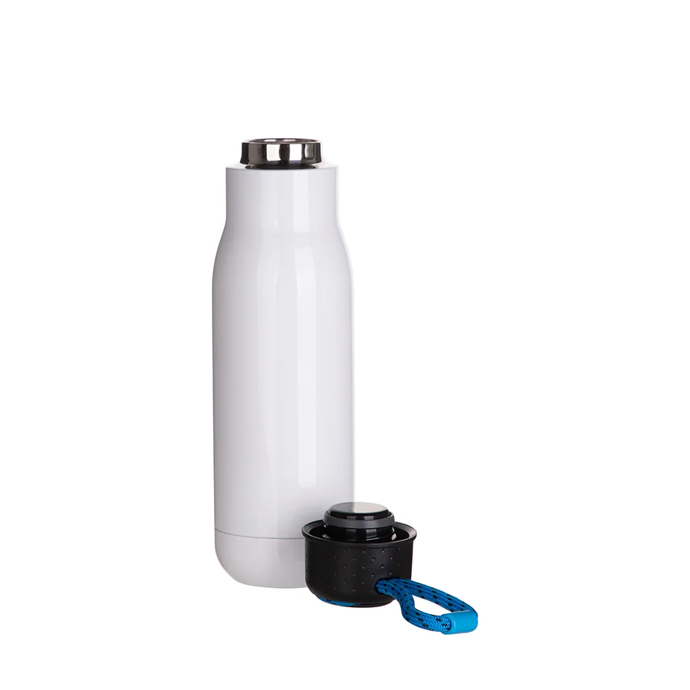 17OZ/500ml Stainless Steel Bottle with Portable Lid(White) thumbnail 4