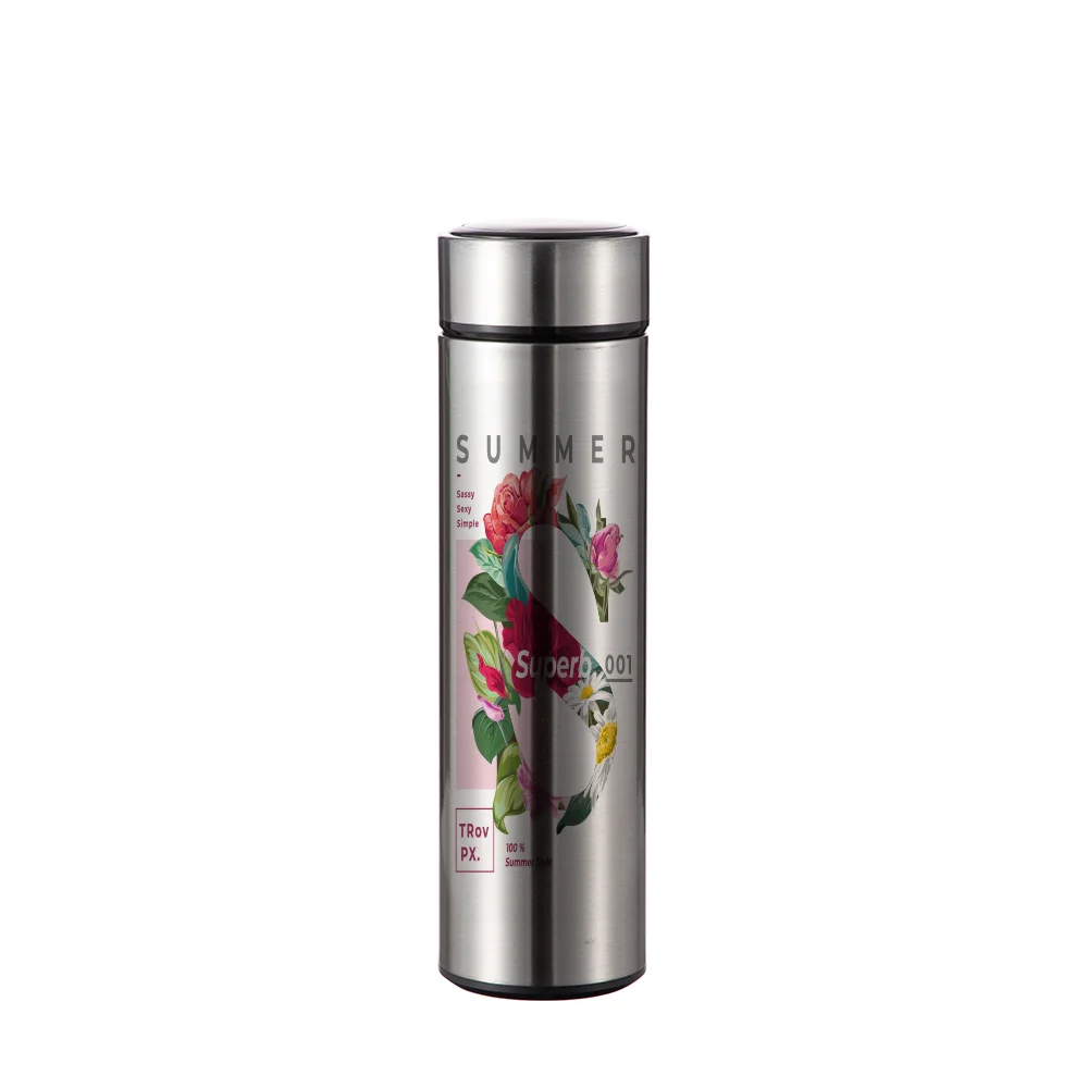 16OZ/450ml Stainless Steel Flask(Silver) thumbnail 2