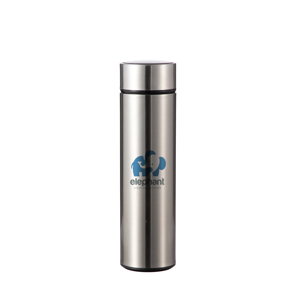 16OZ 450ml Smart Stainless Steel Flask with Temperature Display (Silver) thumbnail 3