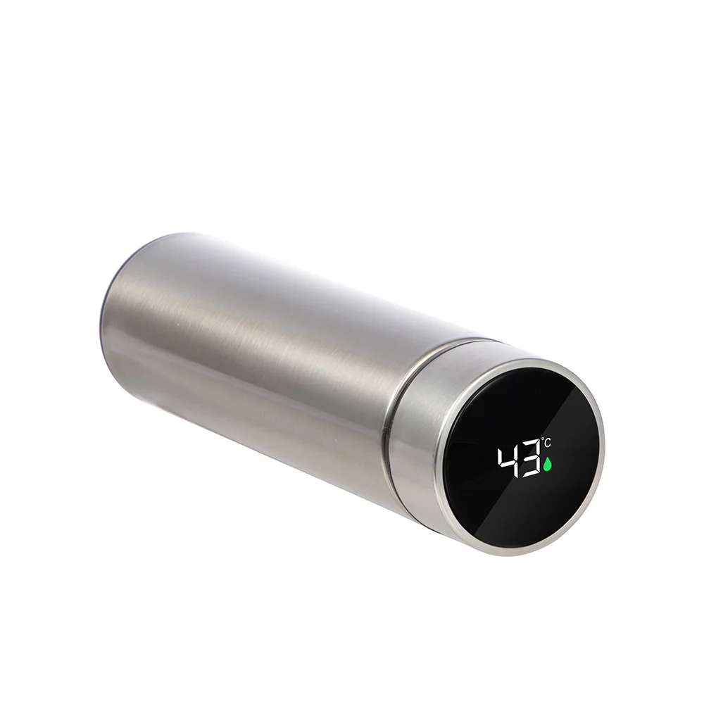 16OZ 450ml Smart Stainless Steel Flask with Temperature Display (Silver) thumbnail 6