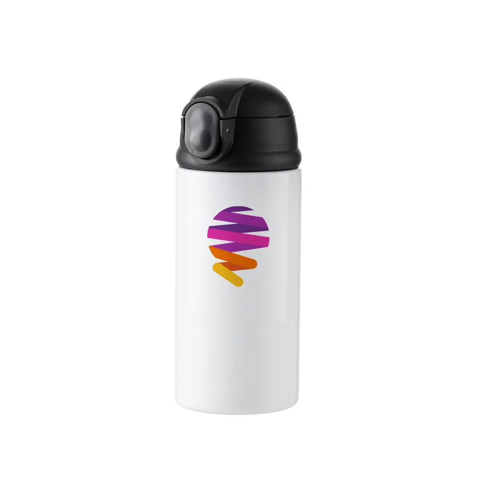 12OZ 360ml Kids Stainless Steel Bottle(Glossy White) thumbnail 3