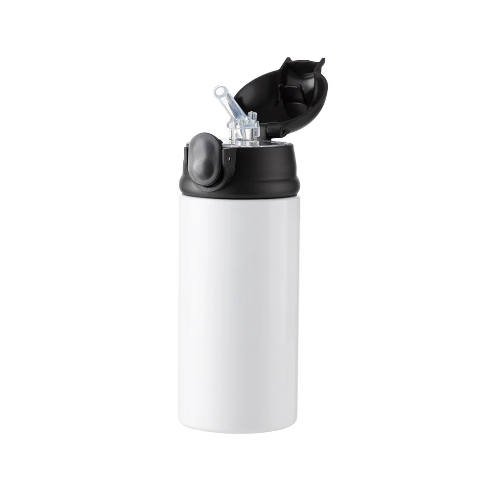 12OZ 360ml Kids Stainless Steel Bottle(Glossy White) thumbnail 5