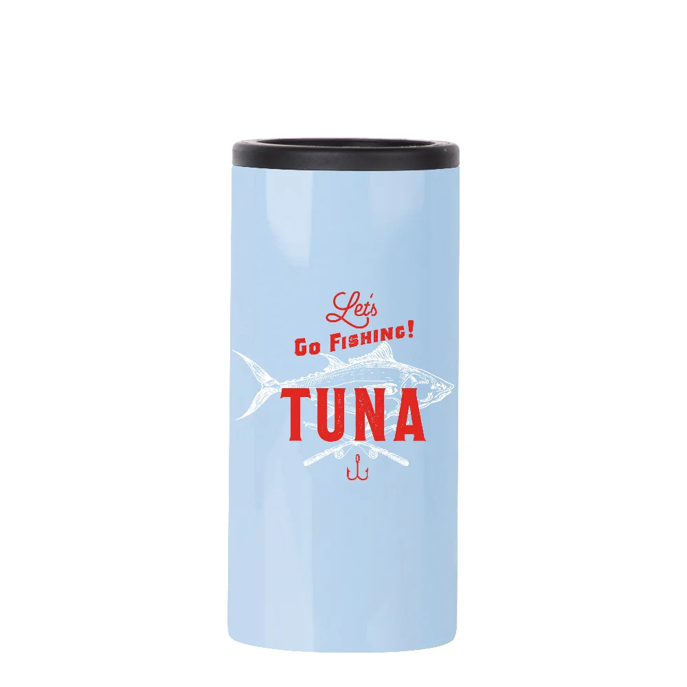 12oz 360ml Sublimation Stainless Steel Slim Can Cooler(Glossy Light Blue) thumbnail 6