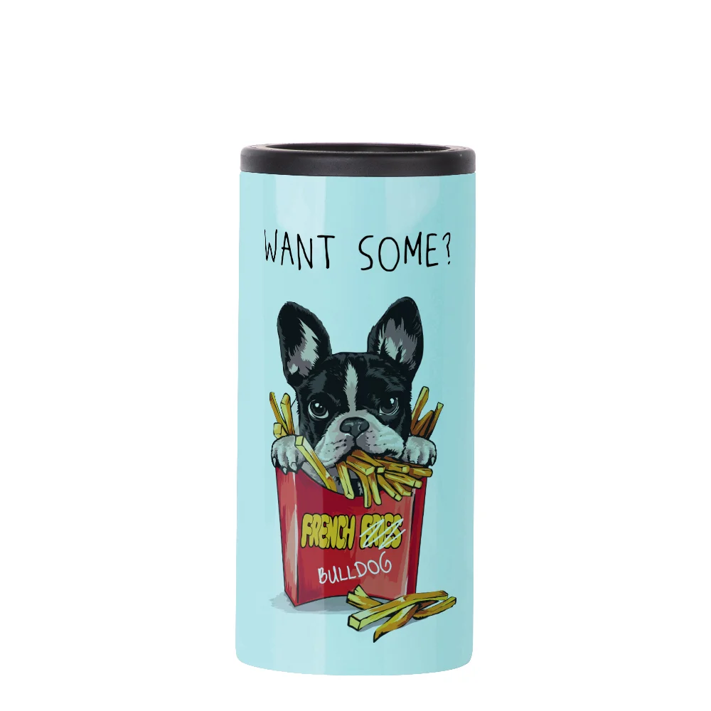 12oz 360ml Sublimation Stainless Steel Slim Can Cooler(Glossy Mint Green) thumbnail 2
