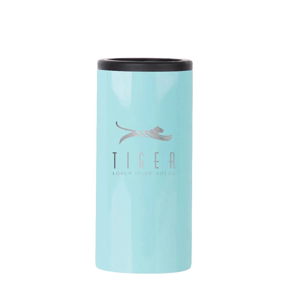 12oz 360ml Sublimation Stainless Steel Slim Can Cooler(Glossy Mint Green) thumbnail 3