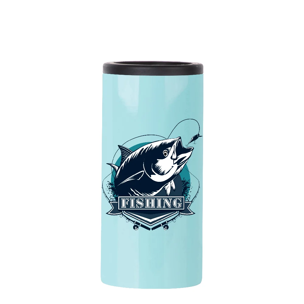 12oz 360ml Sublimation Stainless Steel Slim Can Cooler(Glossy Mint Green) thumbnail 4