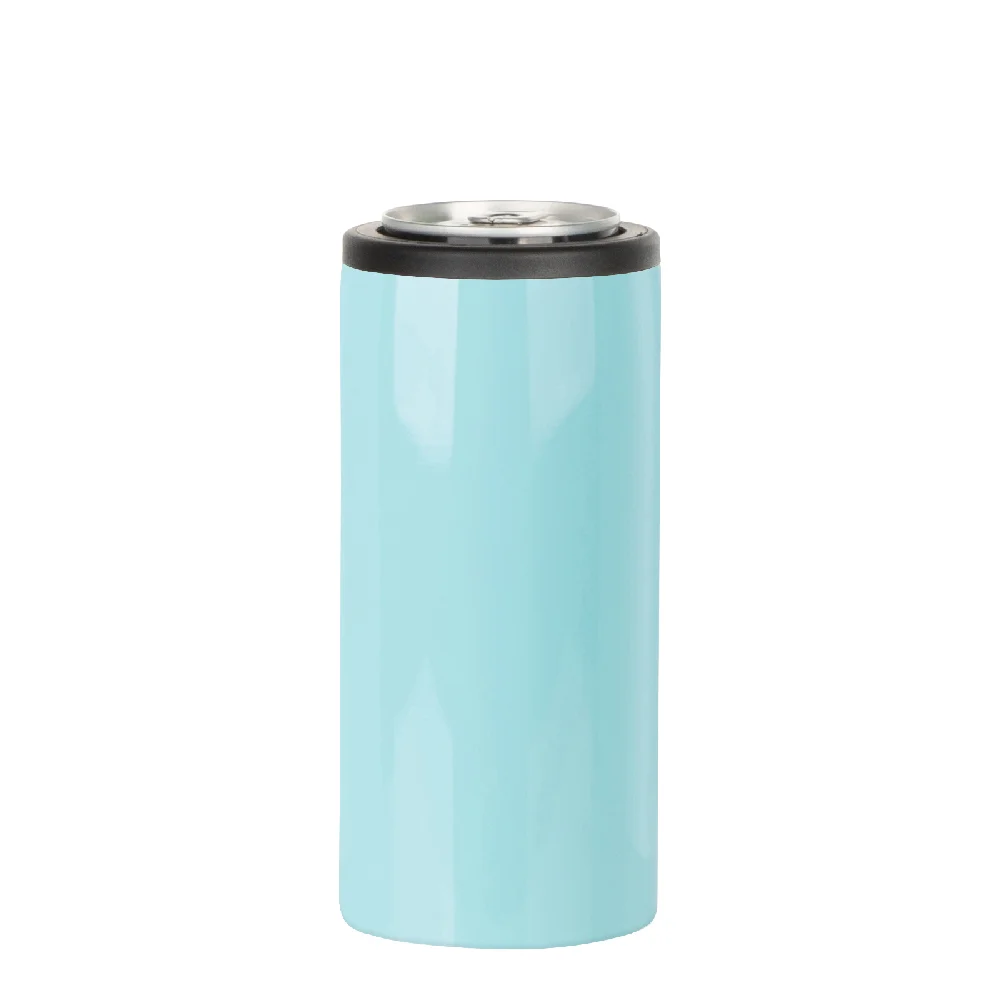 12oz 360ml Sublimation Stainless Steel Slim Can Cooler(Glossy Mint Green) thumbnail 1