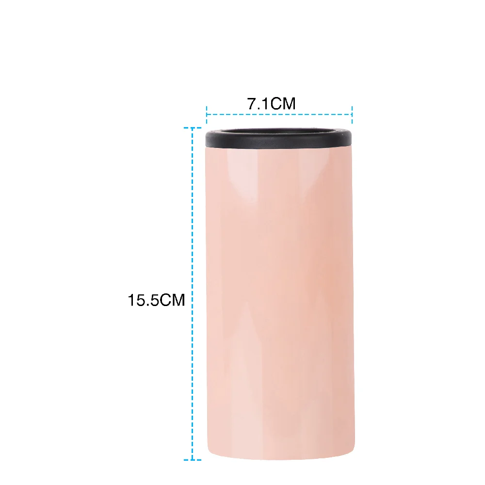 12oz 360ml Sublimation Stainless Steel Slim Can Cooler(Glossy Orange) thumbnail 4