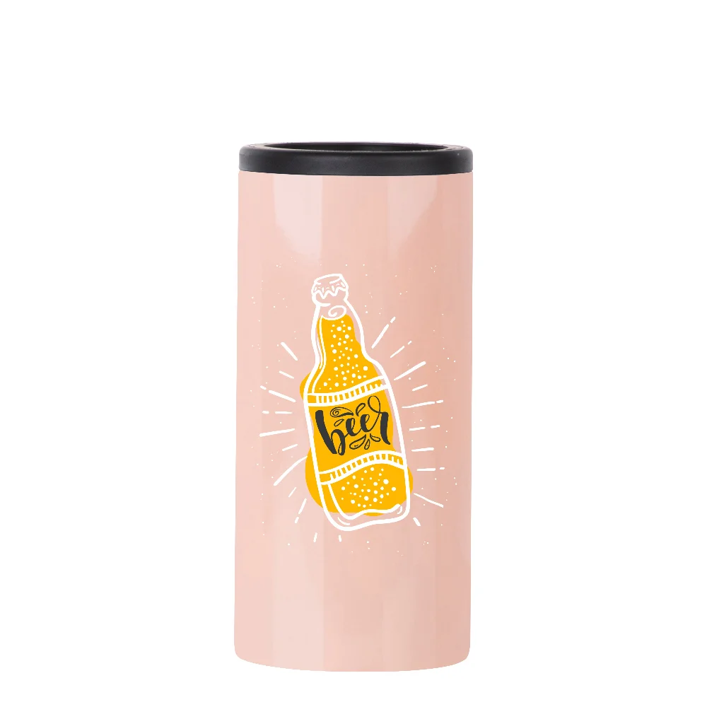 12oz 360ml Sublimation Stainless Steel Slim Can Cooler(Glossy Orange) thumbnail 6