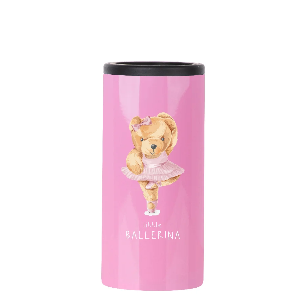 12oz 360ml Sublimation Stainless Steel Slim Can Cooler(Glossy Pink) thumbnail 4