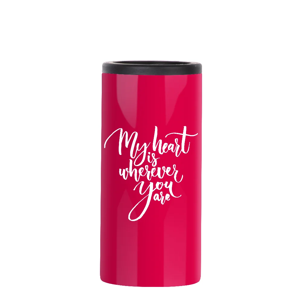 12oz 360ml Sublimation Stainless Steel Slim Can Cooler(Glossy Red) thumbnail 4