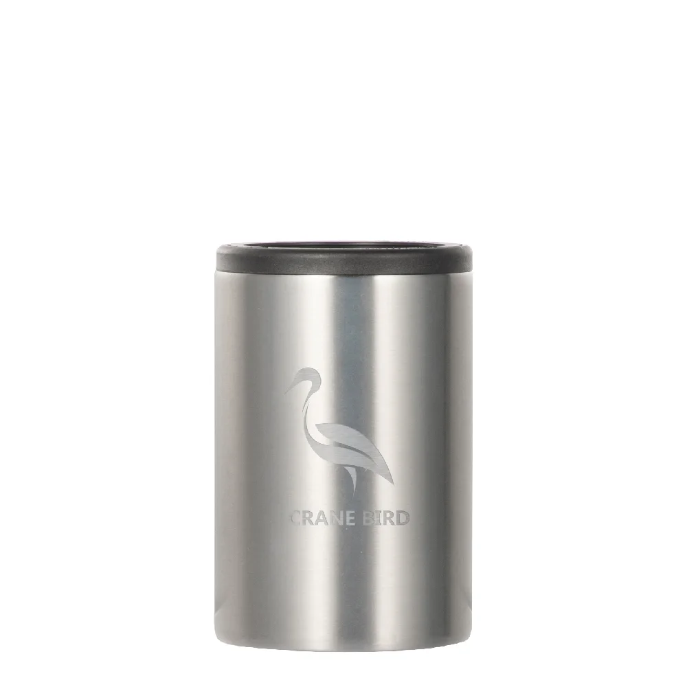 330ml Sublimation Can Insulator Silver Stainless Steel Short Can Cooler thumbnail 5
