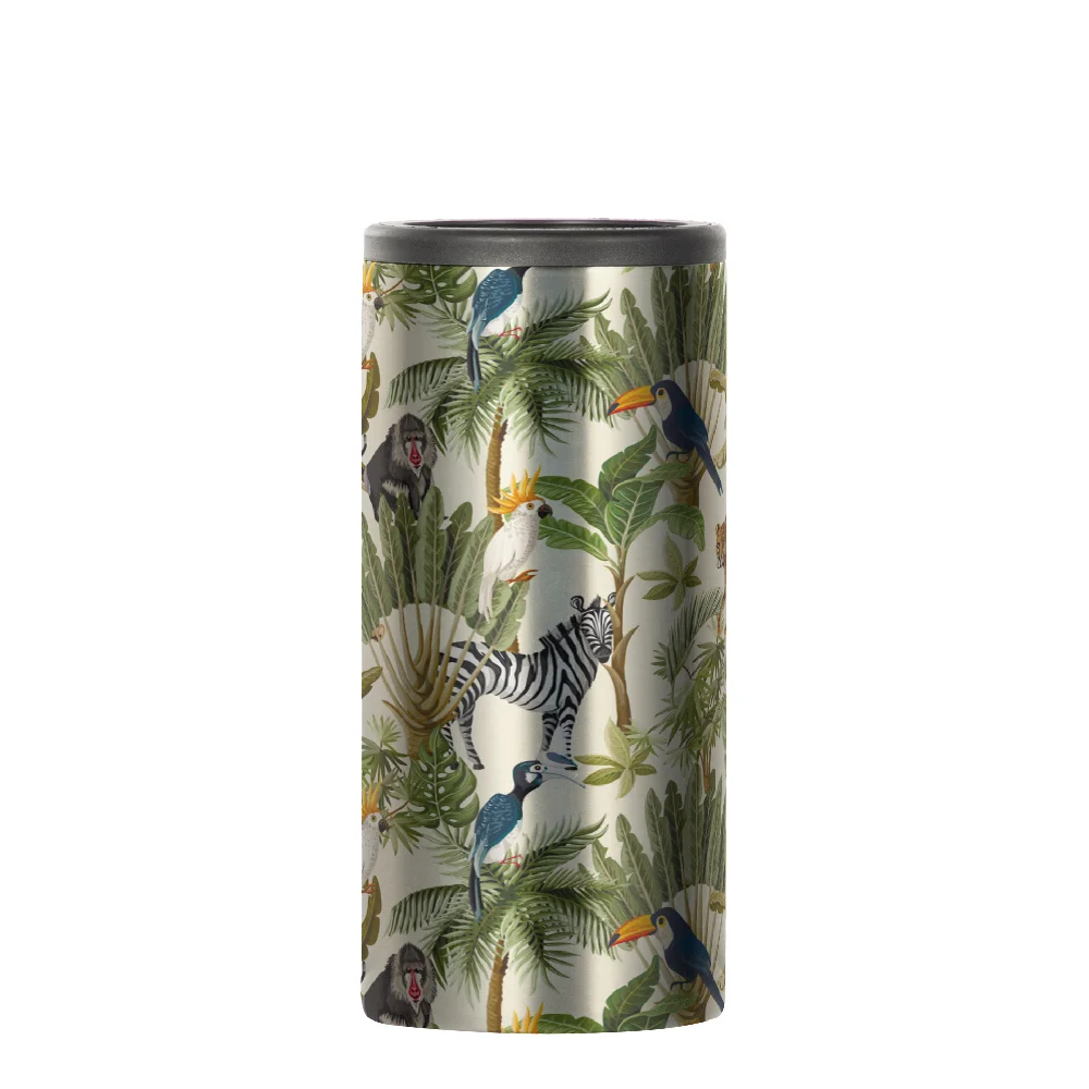 12oz 360ml Sublimation Stainless Steel Slim Can Cooler(Glossy Silver) thumbnail 2