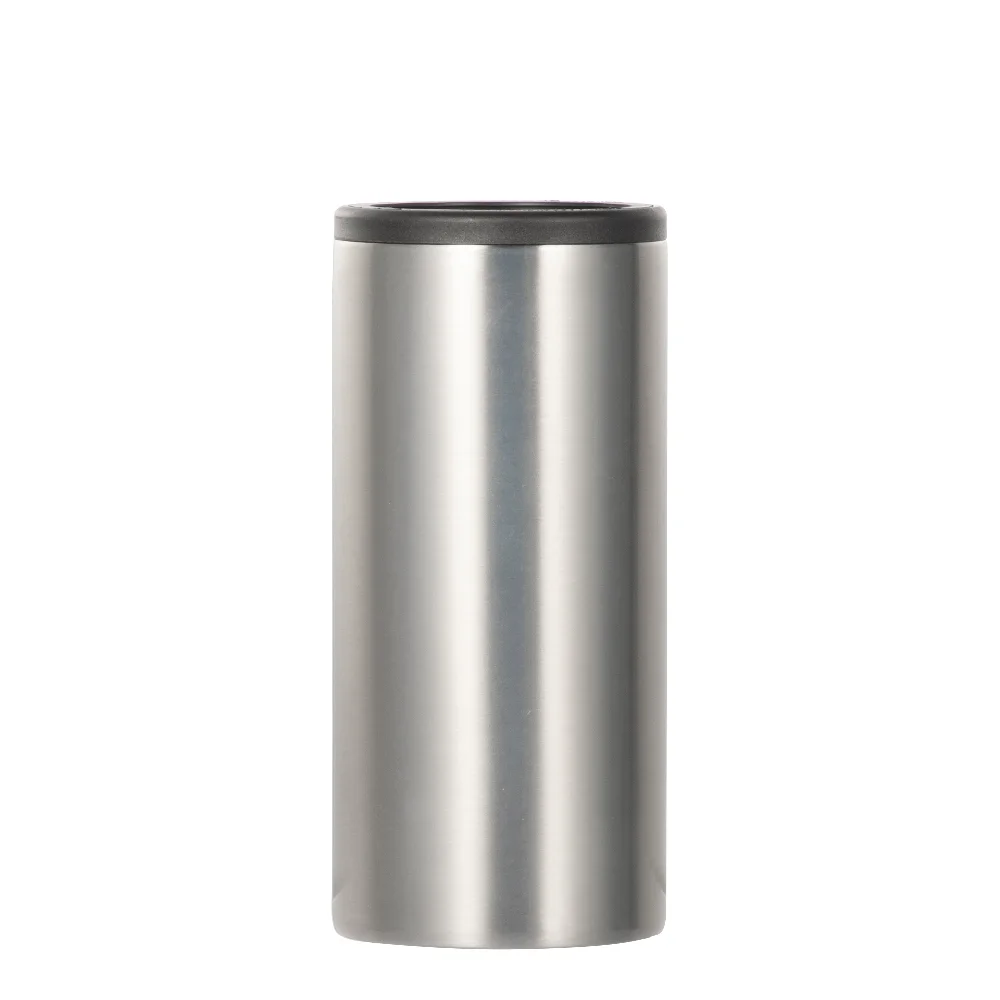12oz 360ml Sublimation Stainless Steel Slim Can Cooler(Glossy Silver) thumbnail 3