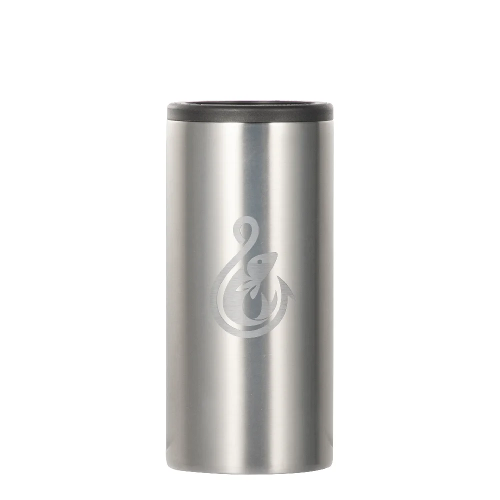 12oz 360ml Sublimation Stainless Steel Slim Can Cooler(Glossy Silver) thumbnail 5