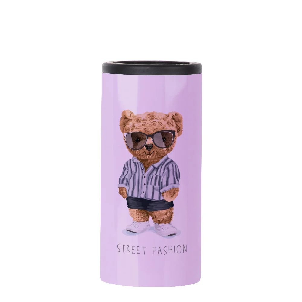 12oz 360ml Sublimation Stainless Steel Slim Can Cooler(Glossy Purple) thumbnail 2