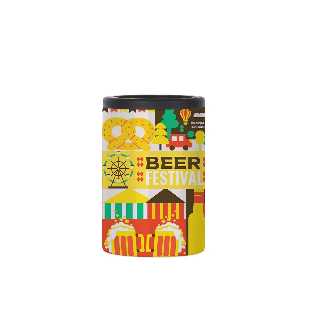 12oz Sublimation Can Insulator White Stainless Steel Can Cooler thumbnail 2