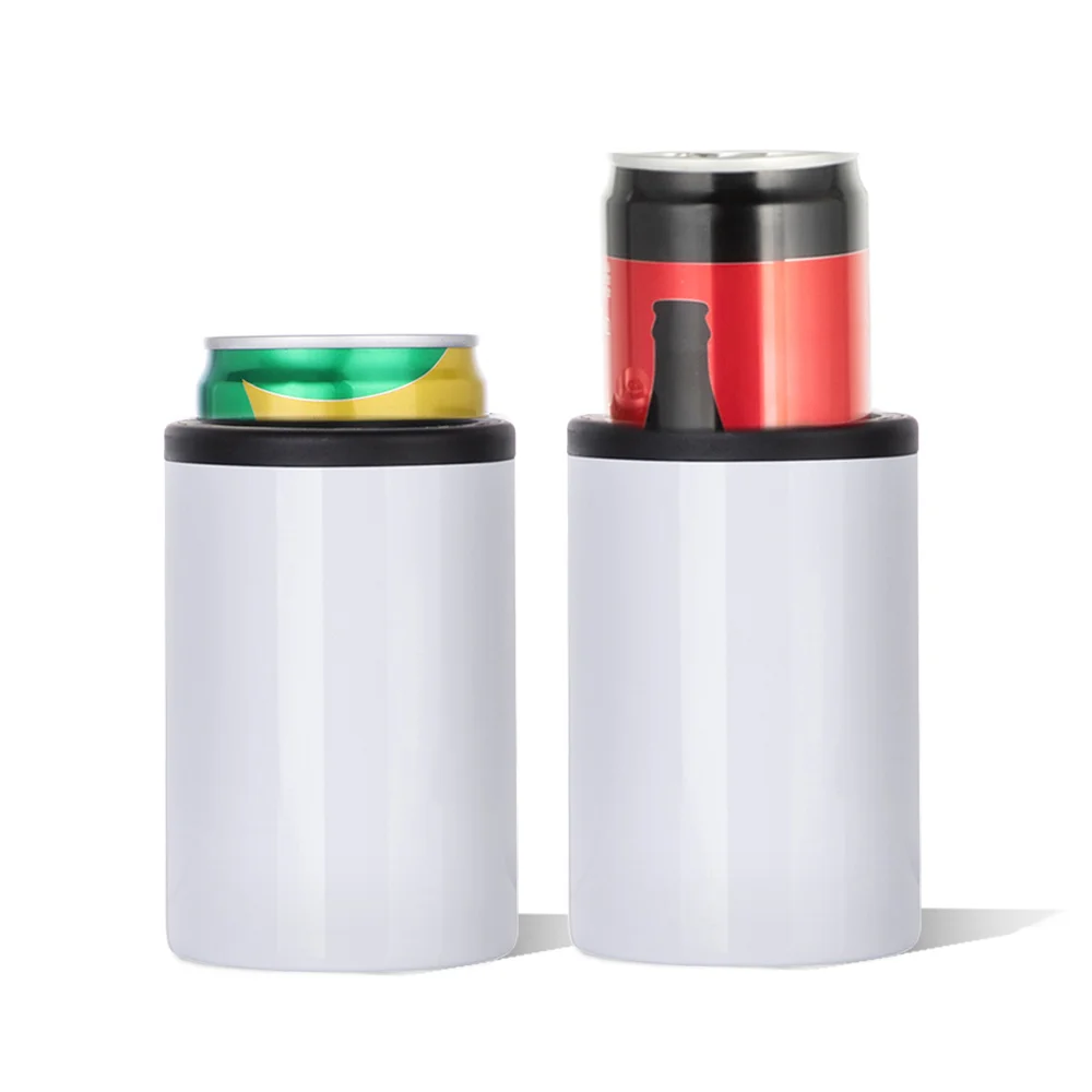 12oz Sublimation Can Insulator White Stainless Steel Can Cooler thumbnail 4
