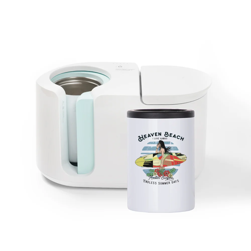 12oz Sublimation Can Insulator White Stainless Steel Can Cooler thumbnail 5