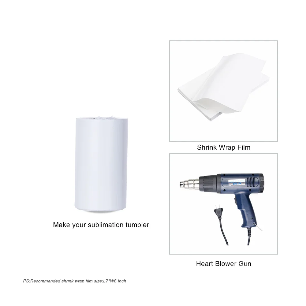 12oz Sublimation Can Insulator White Stainless Steel Can Cooler thumbnail 9