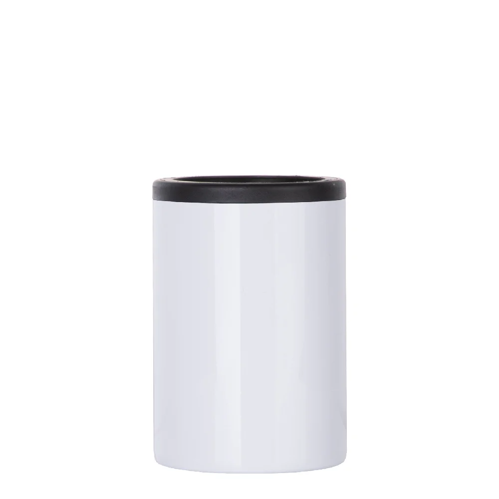 12oz Sublimation Can Insulator White Stainless Steel Can Cooler thumbnail 1