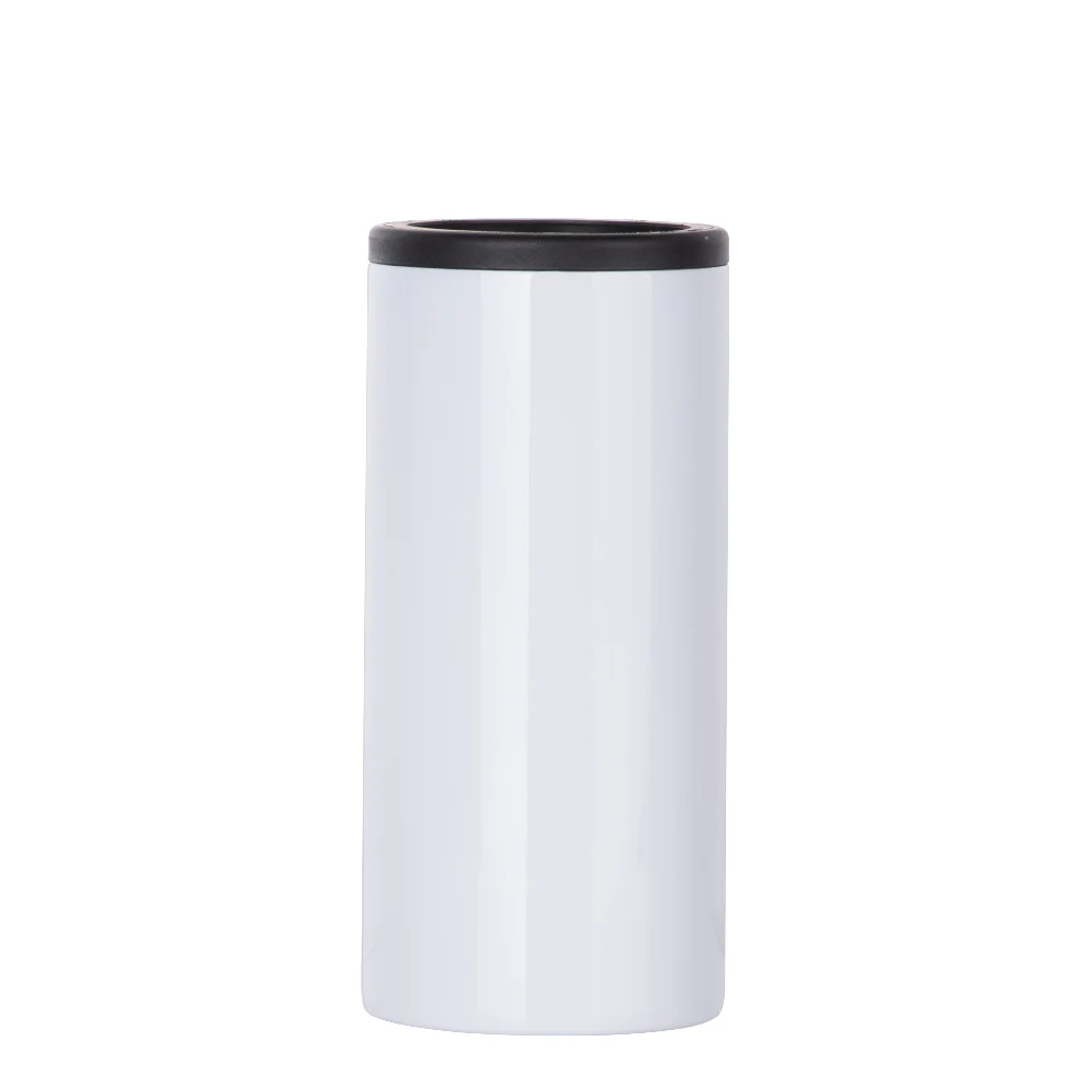 12oz 360ml Sublimation Stainless Steel Slim Can Cooler(Glossy White) thumbnail 3