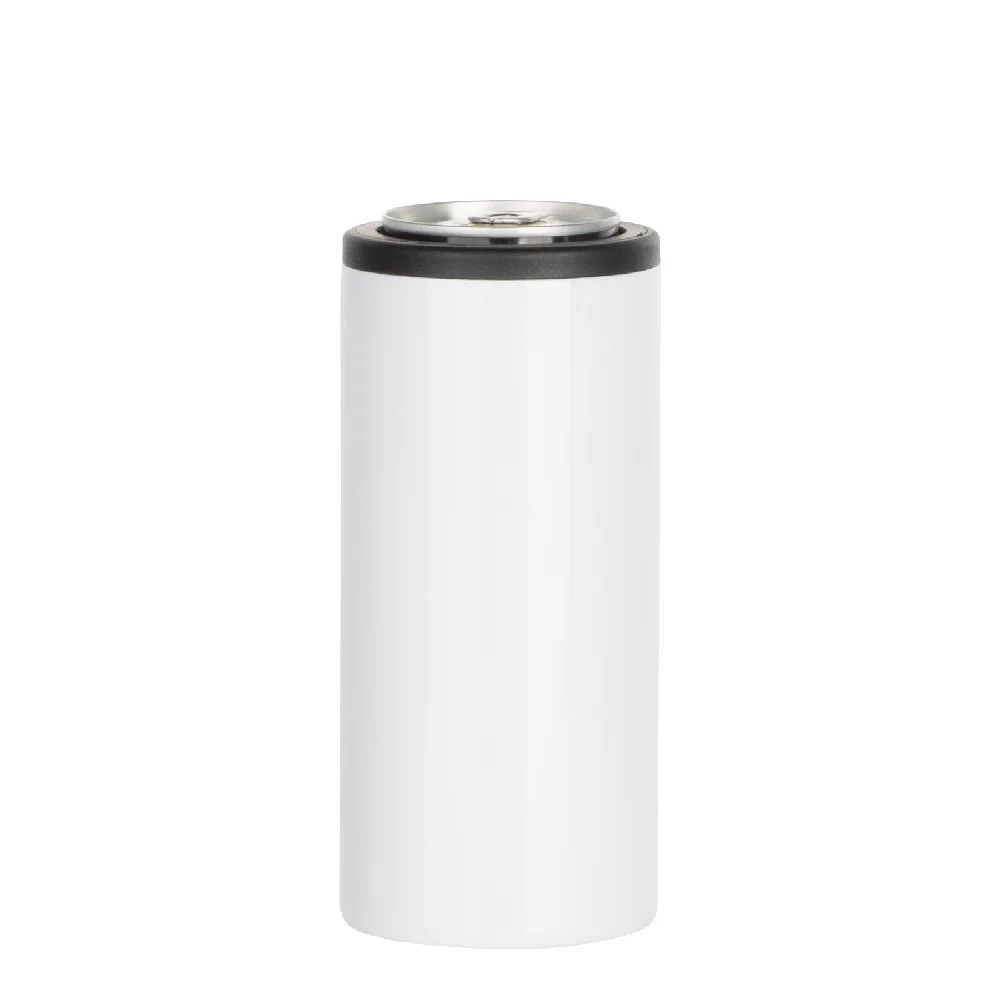 12oz 360ml Sublimation Stainless Steel Slim Can Cooler(Glossy White) thumbnail 1