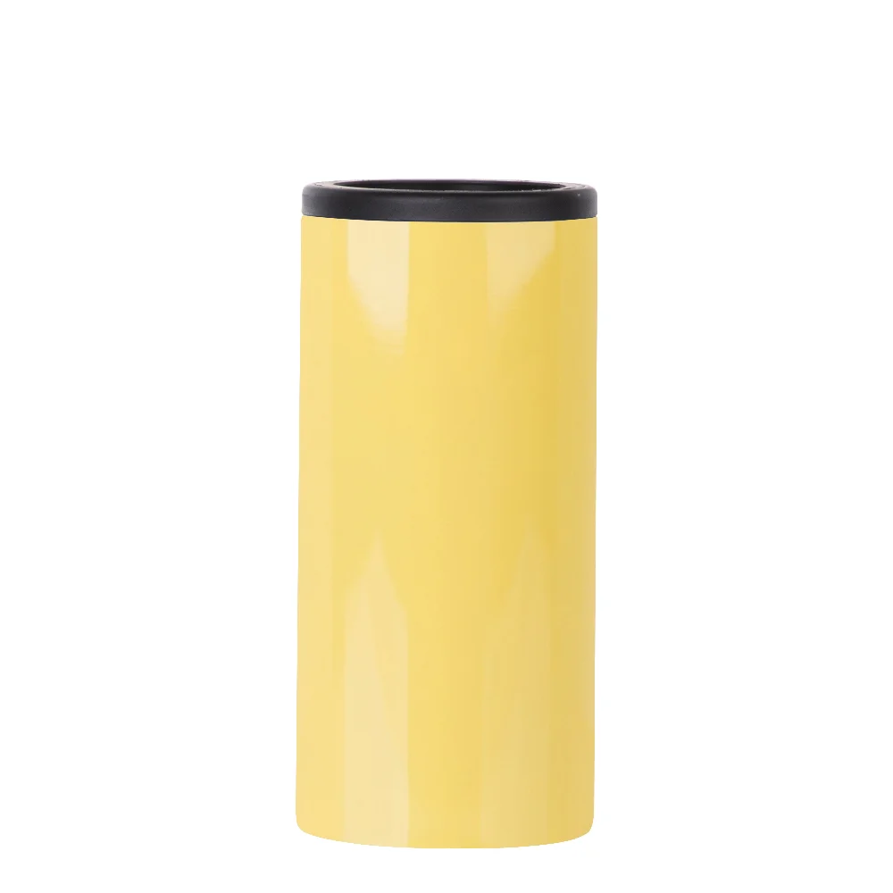 12oz 360ml Sublimation Stainless Steel Slim Can Cooler(Glossy Yellow) thumbnail 3