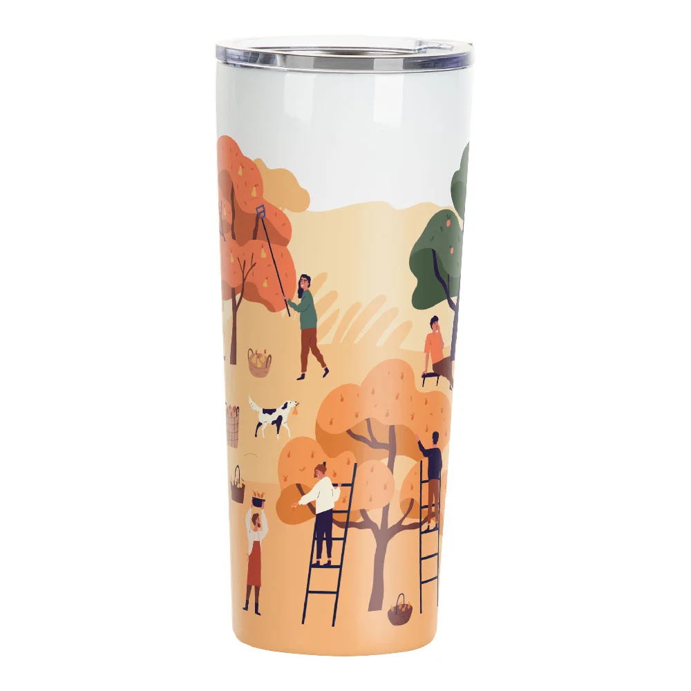 22oz/650ml Sublimation Stainless Steel Tumbler (White) thumbnail 2