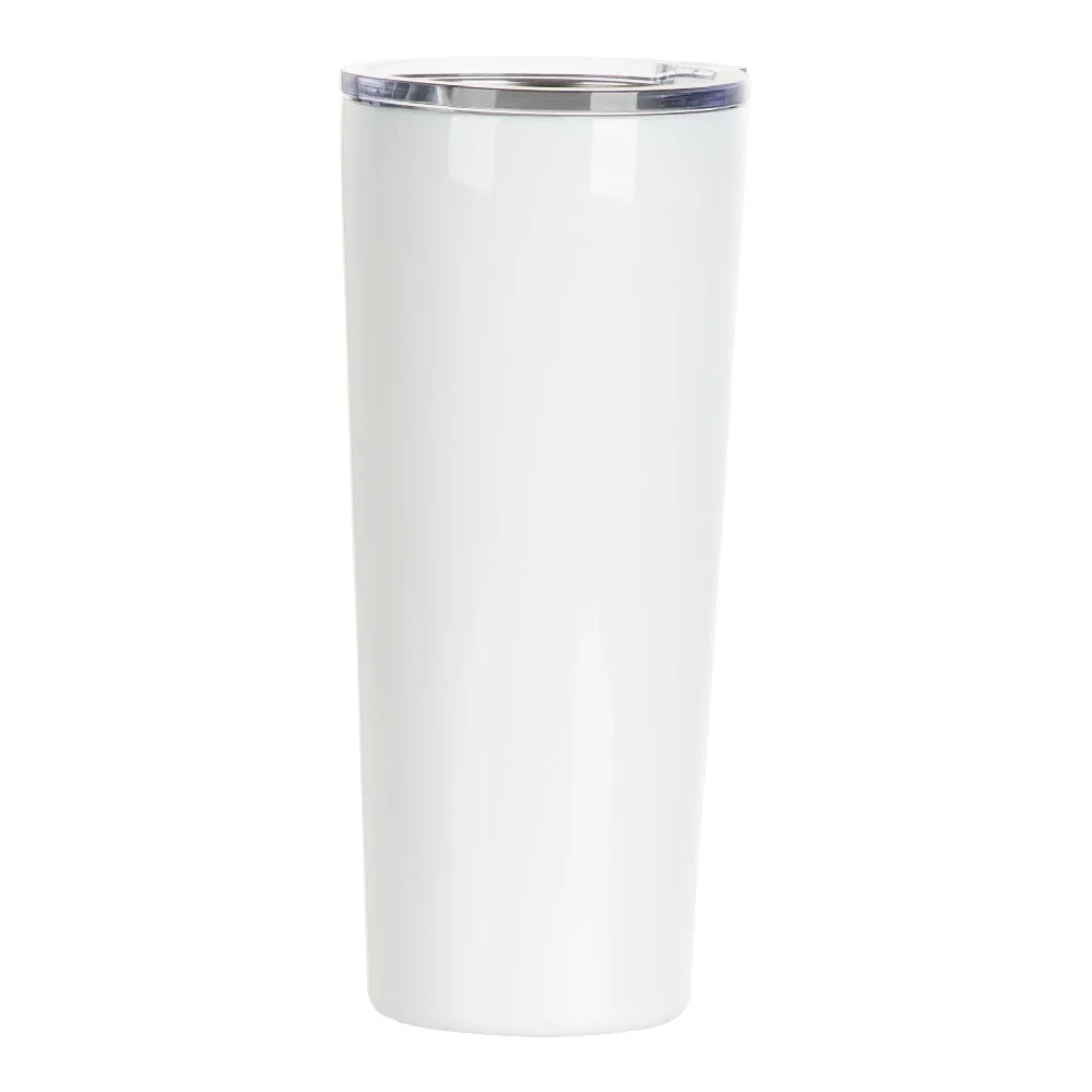 22oz/650ml Sublimation Stainless Steel Tumbler (White) thumbnail 1