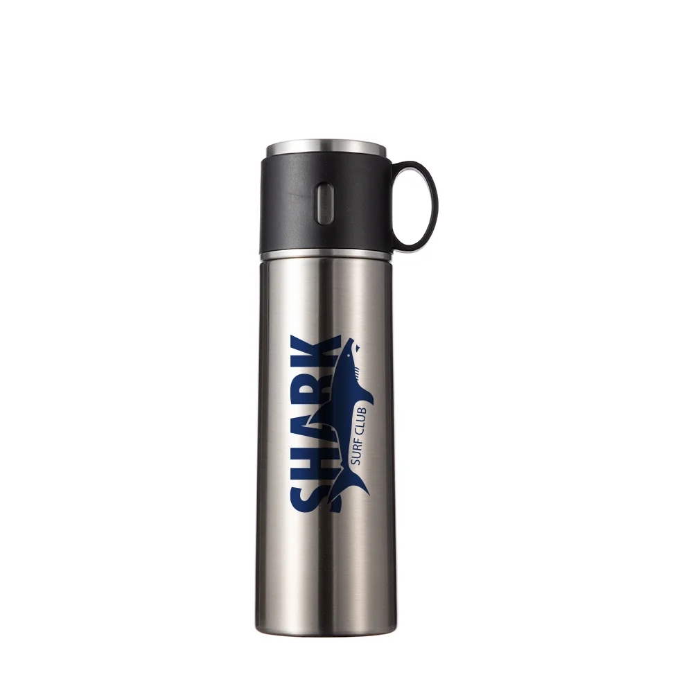 Sublimation Blank 17OZ 500ml Stainless Steel Water Bottle (Silver) thumbnail 3