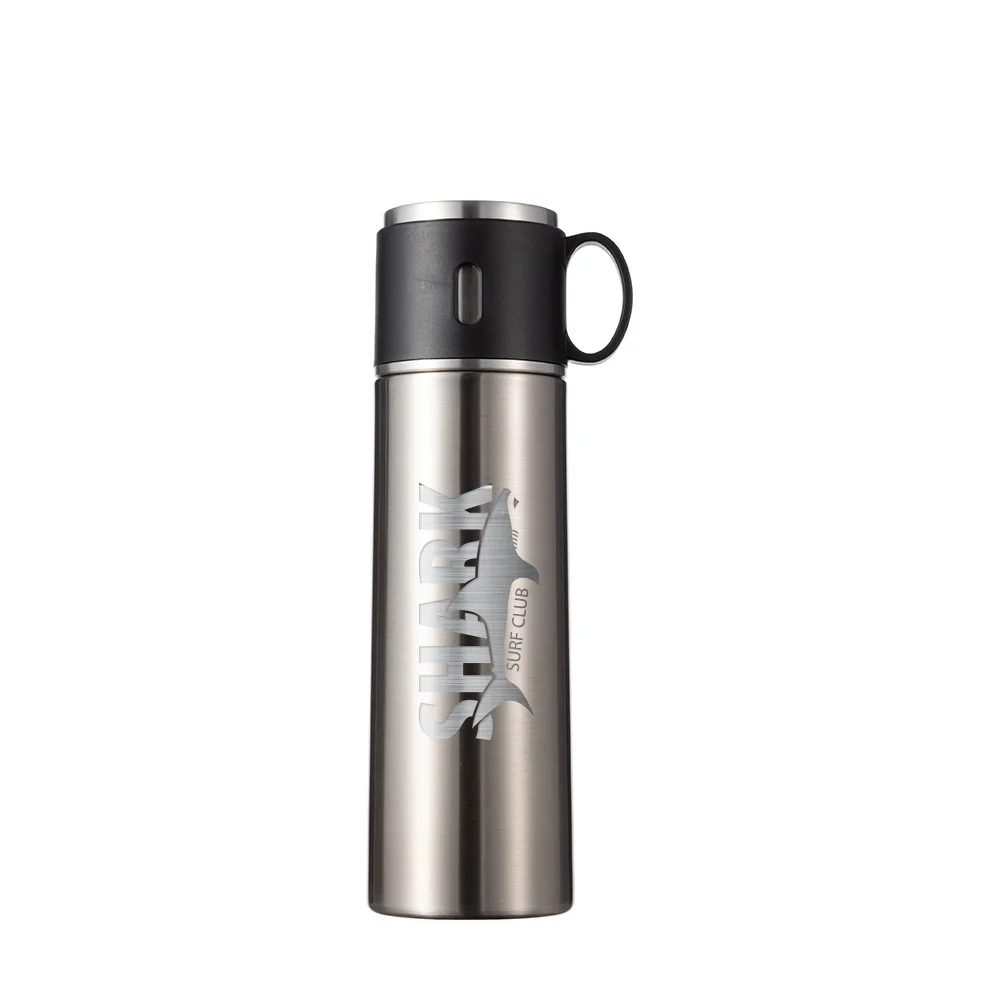 Sublimation Blank 17OZ 500ml Stainless Steel Water Bottle (Silver) thumbnail 4