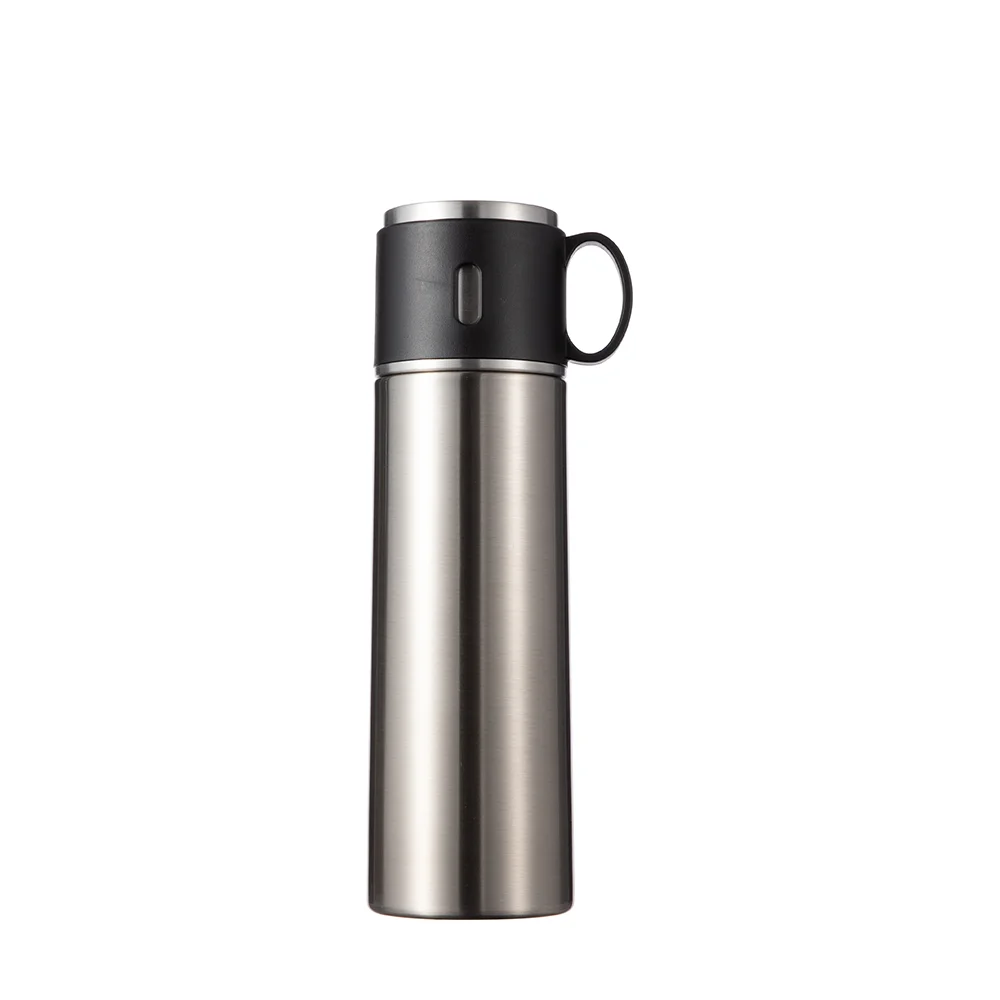 Sublimation Blank 17OZ 500ml Stainless Steel Water Bottle (Silver) thumbnail 1