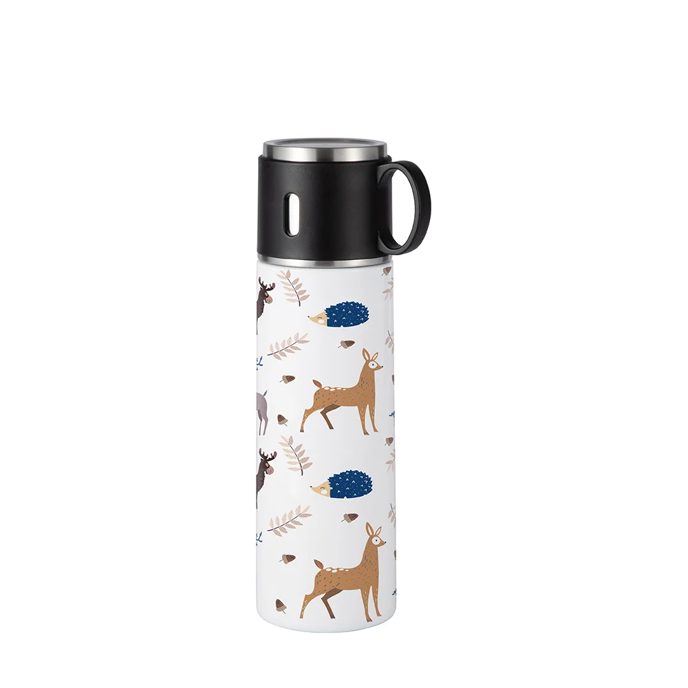 Sublimation Blank 17OZ 500ml Stainless Steel Water Bottle (White) thumbnail 2