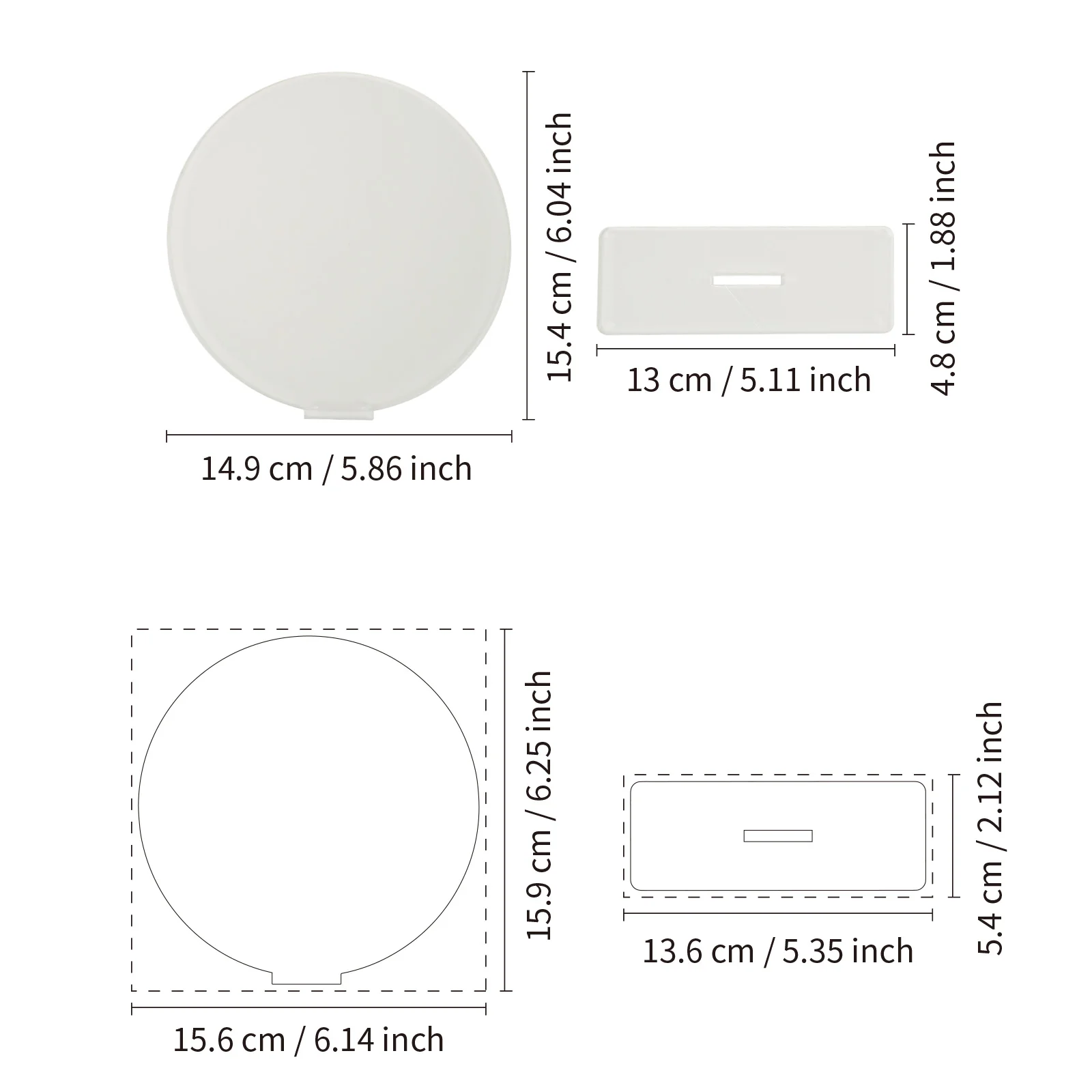 Sublimation Wedding Gift Table Sign (Acrylic Round, 15.6*15*0.4cm) thumbnail 3