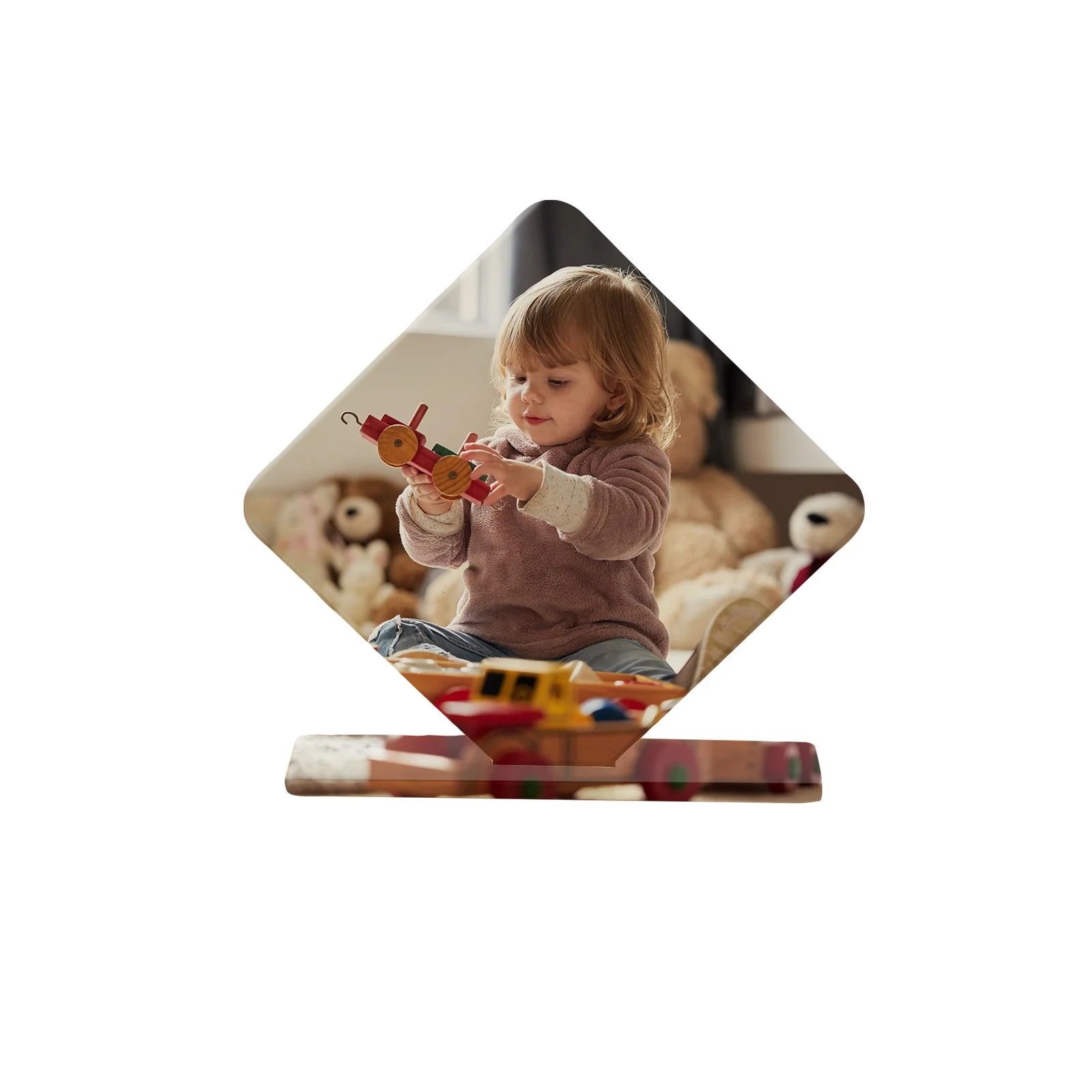 Sublimation Acrylic Photo Frame Custom Table Signs (Square,15*15.6*0.4cm) thumbnail 2