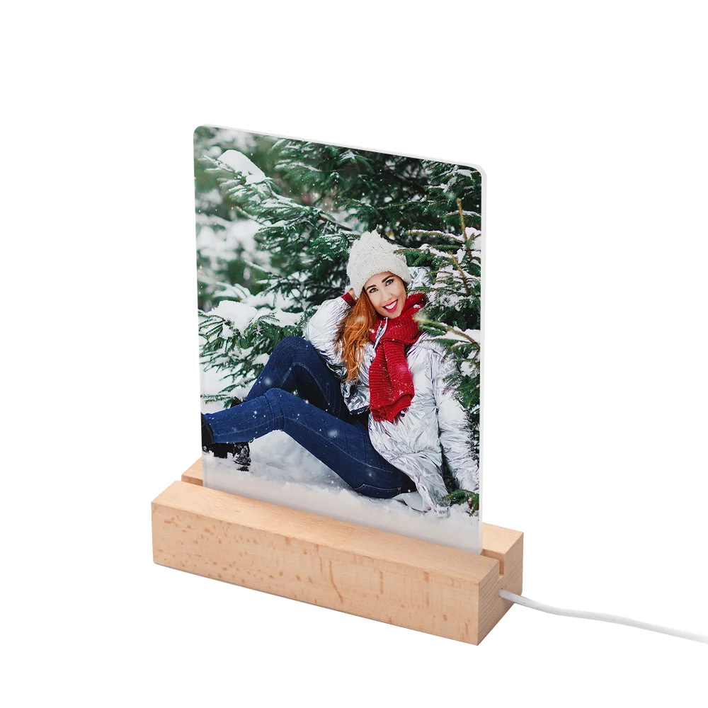 Sublimation LED Acrylic Photo Frames Night Lights Blanks(Rectangular, 5x7 inch) thumbnail 3