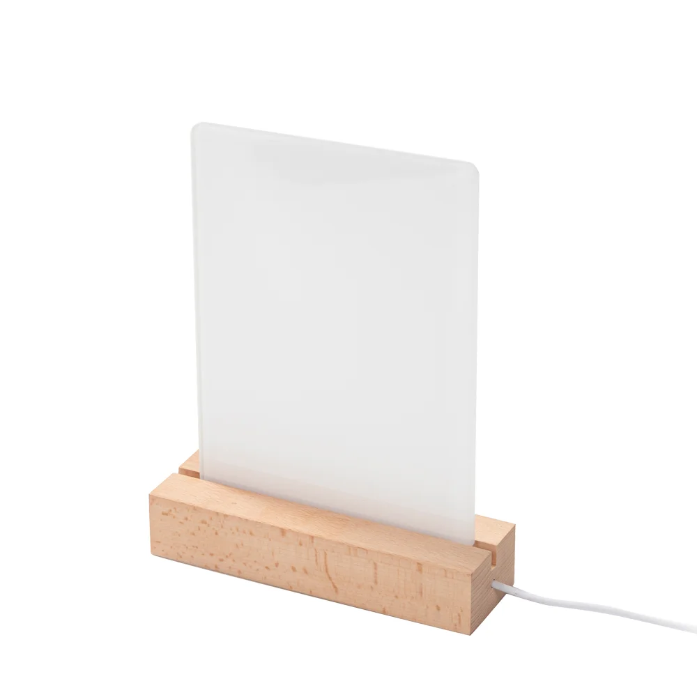 Sublimation LED Acrylic Photo Frames Night Lights Blanks(Rectangular, 5x7 inch)