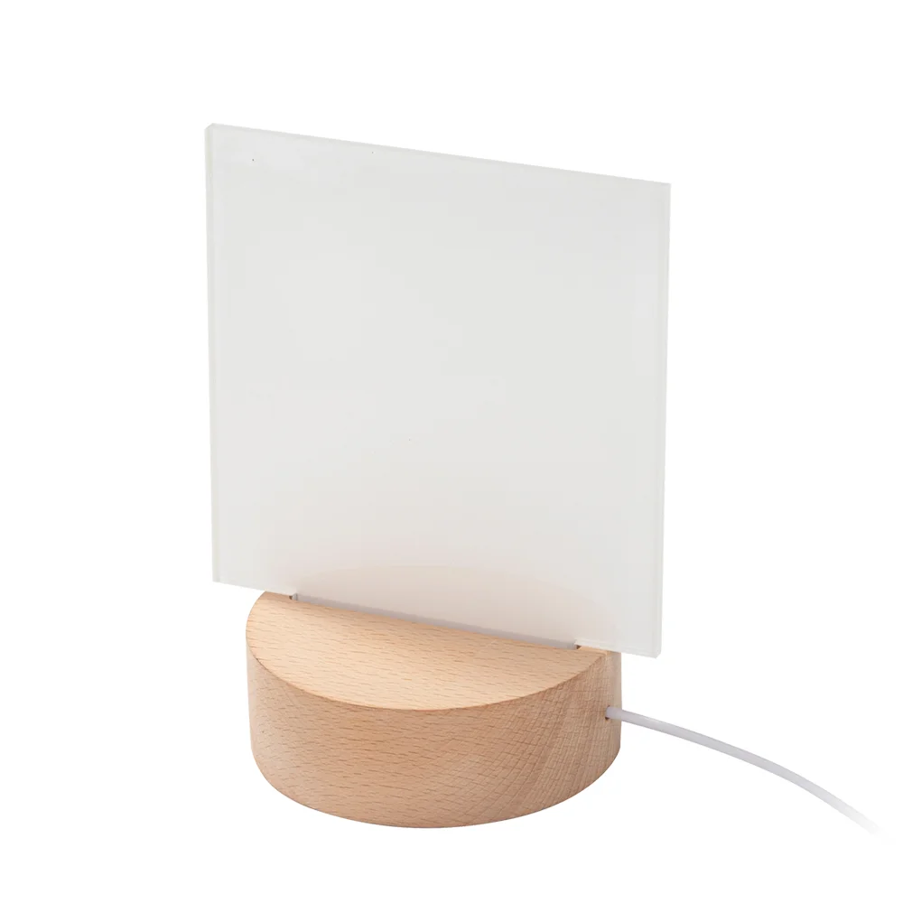 Sublimation LED Acrylic Photo Frames Night Lights Blanks (Rectangular, 13x15x0.4cm)
