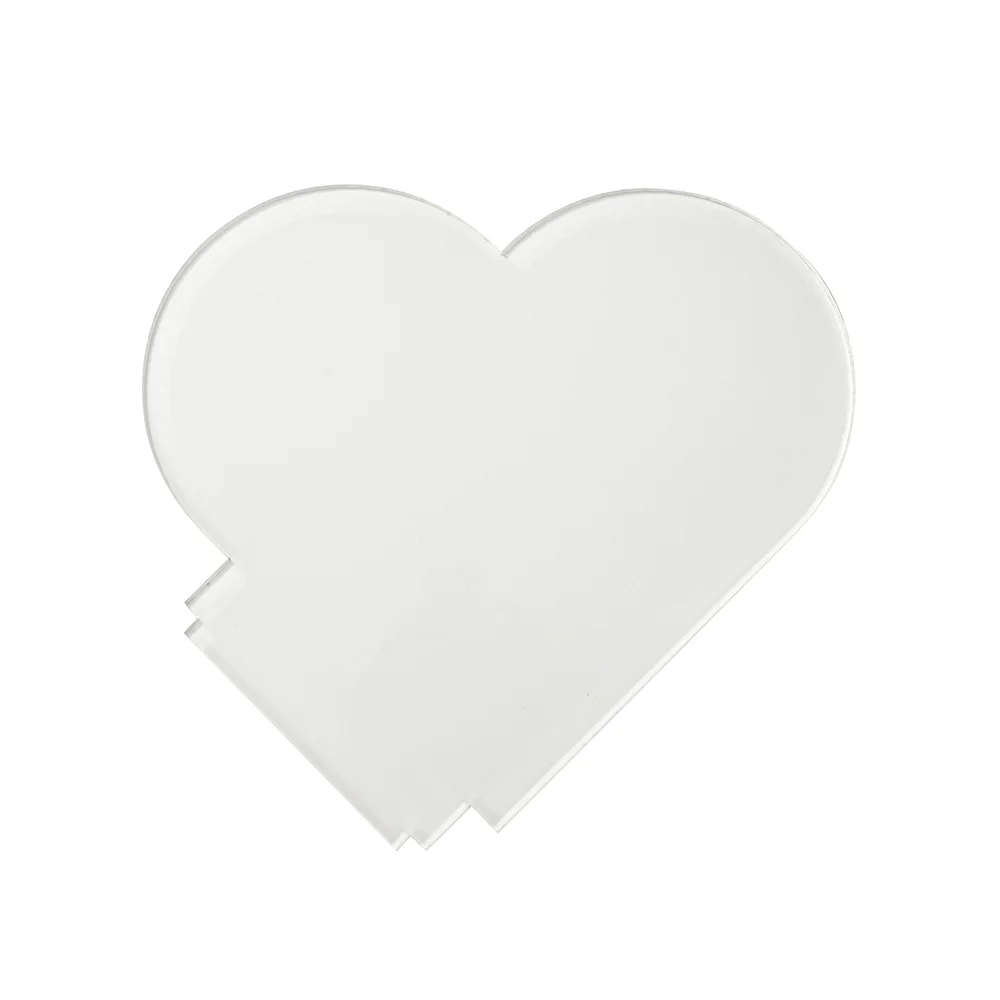 Sublimation LED Acrylic Photo Frames Night Lights Blanks(Heart Shape, 15x15x0.4cm) thumbnail 4