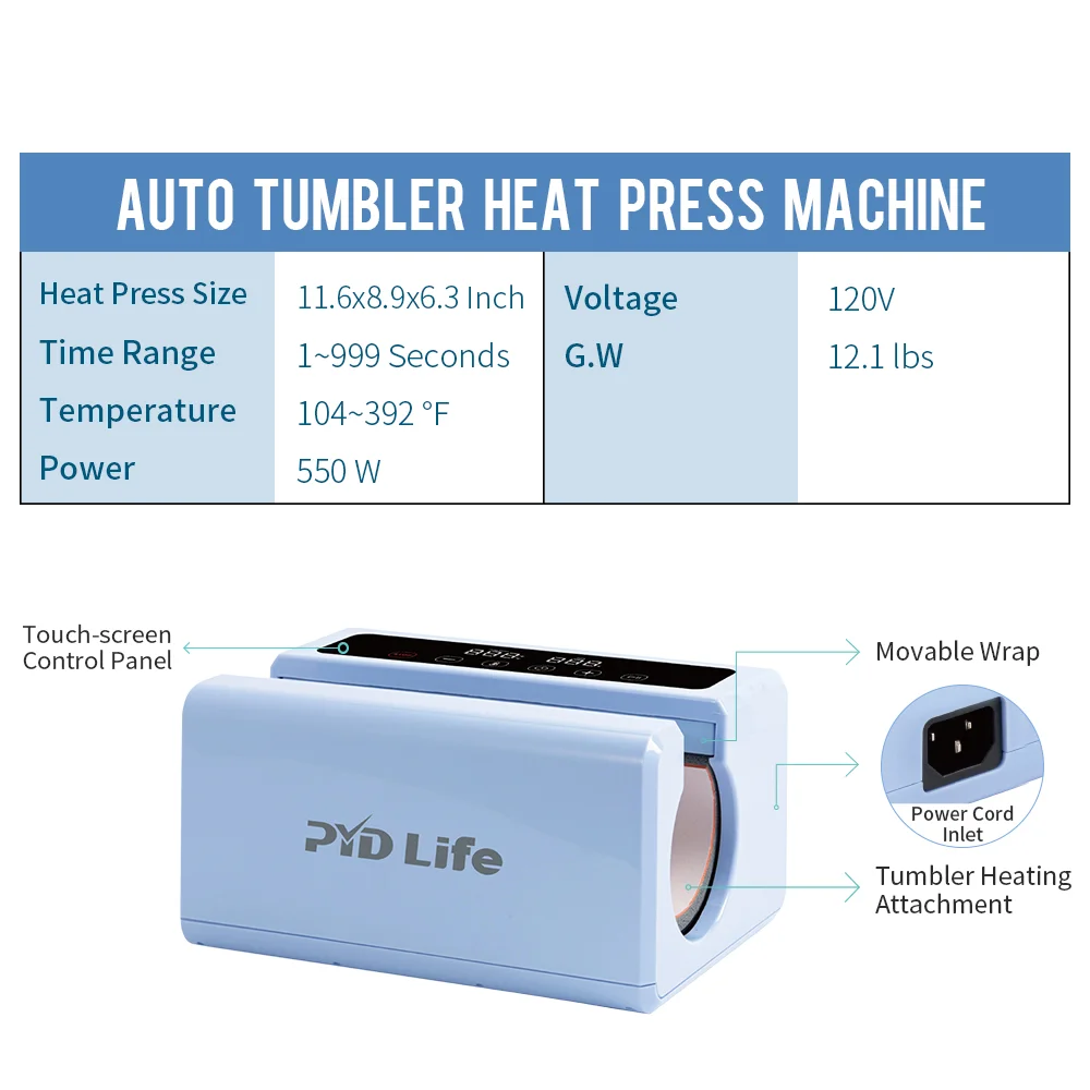Auto Tumbler Press 30oz thumbnail 7