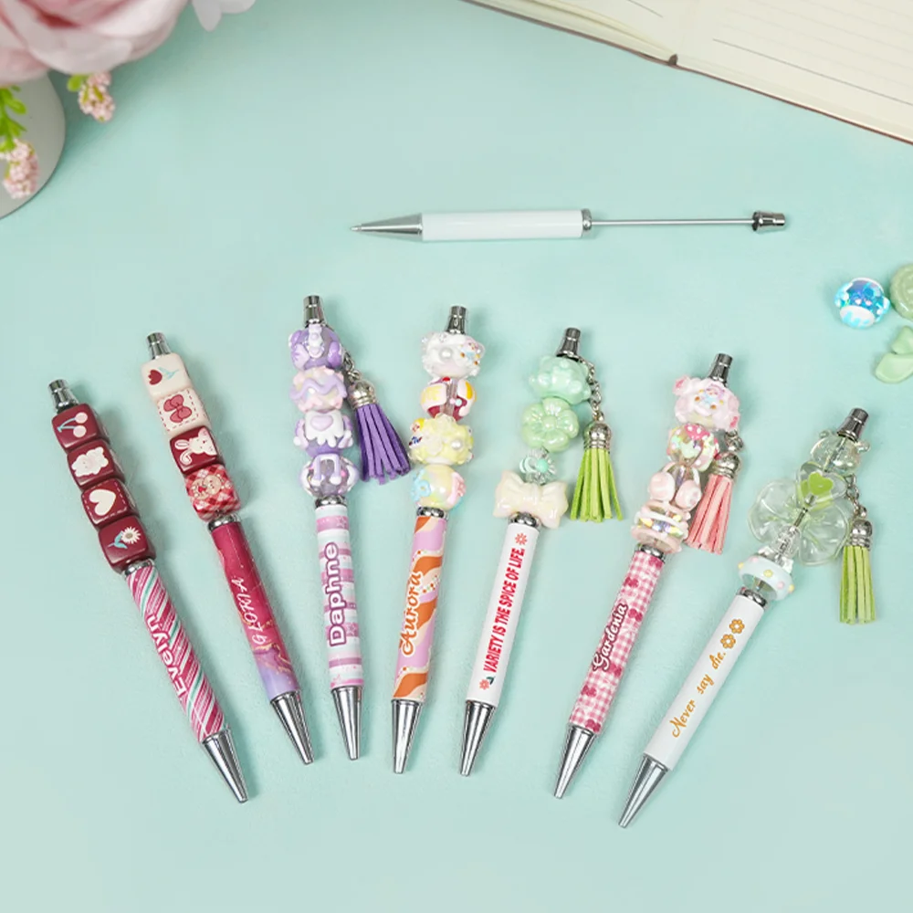 Sublimation Blank Beadable Pen DIY Heat Transfer Ballpoint Ink Pen thumbnail 4