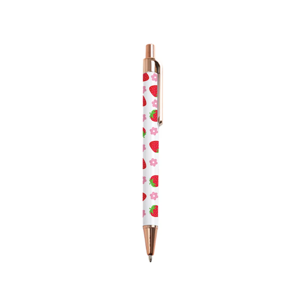 Sublimation White Ballpoint Pen with Shrink Wrap (Champagne)